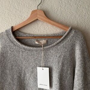 Gillian Stevens Finch Pull Over size 5 in fog Gray Women's Sweater